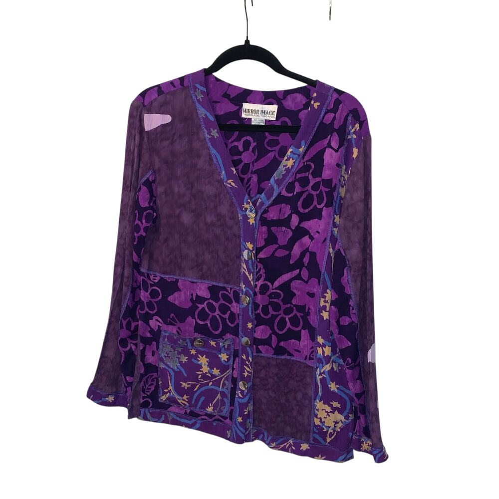Vintage Mirror image blouse sz small